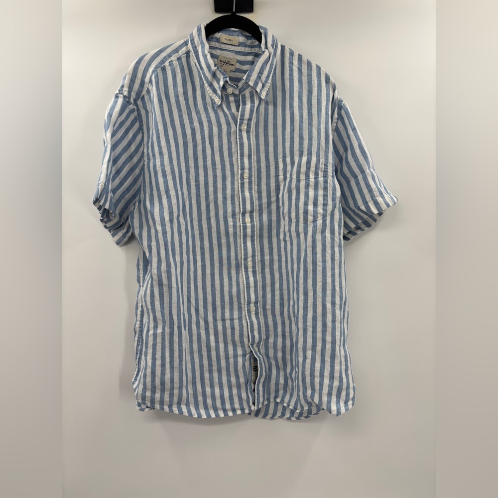 J.Crew Short-sleeve Baird McNutt Irish linen shirt - Picture 3 of 8